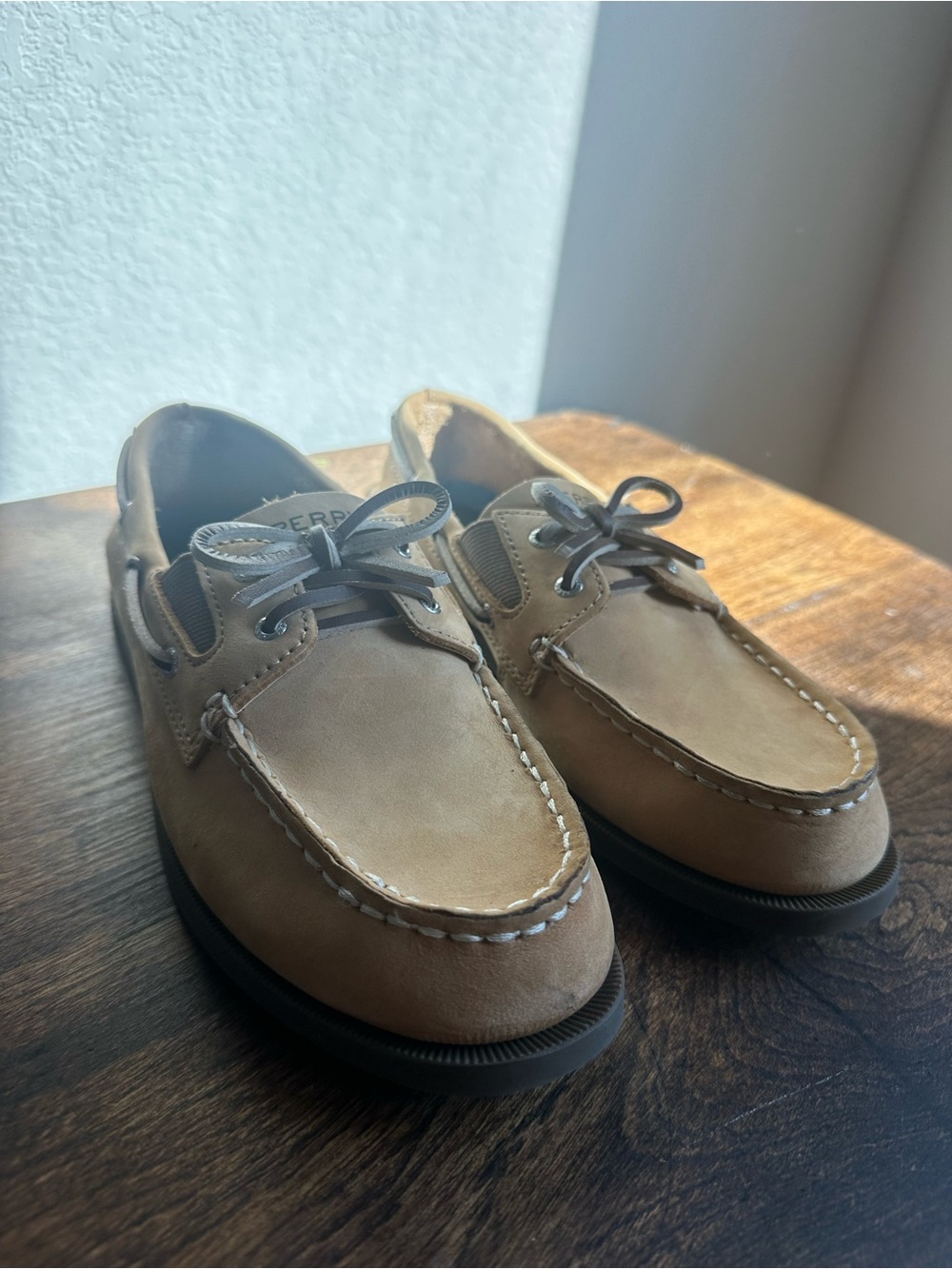 Sperry Top-Sider Brown Leather Boat Shoes Youth 5/Women’s 7 EUC